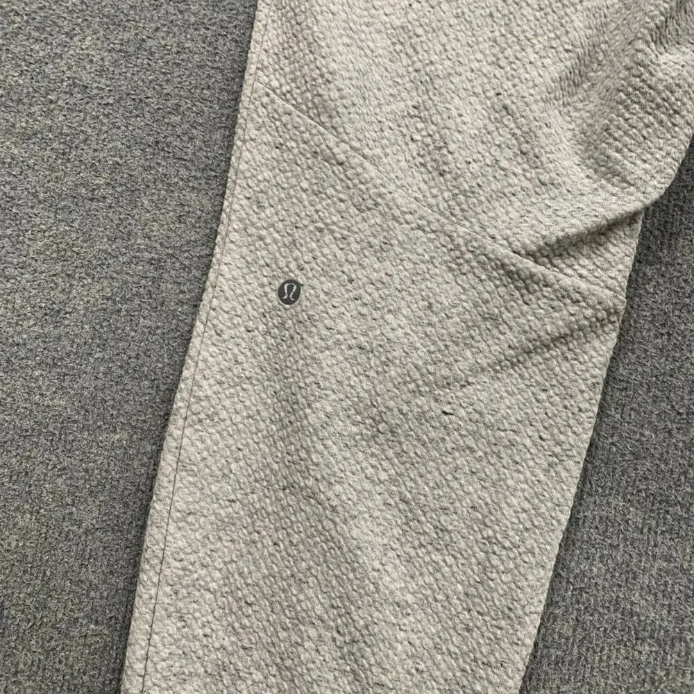 Lululemon Joggers Mens L Large Grey At Ease Heathered Workout Sweatpants *READ